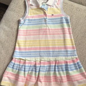 Tommy Hilfiger Pastel Striped Polo Dress
